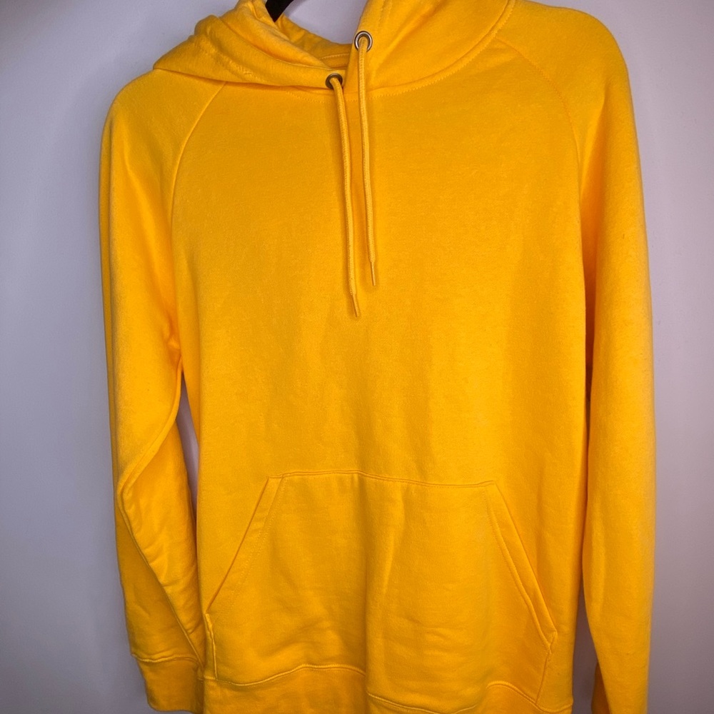 Golden yellow mens hoodie